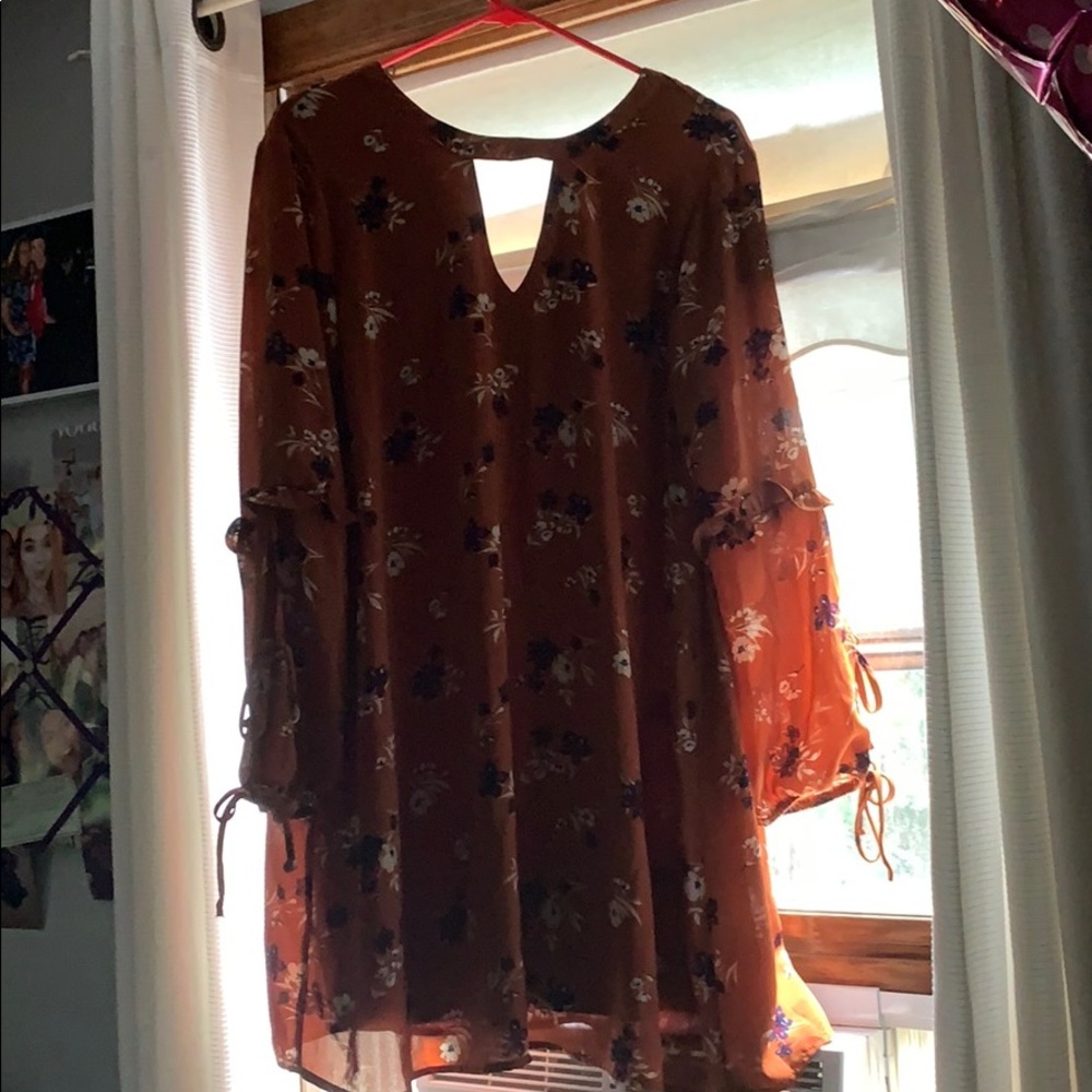 burnt orange dress